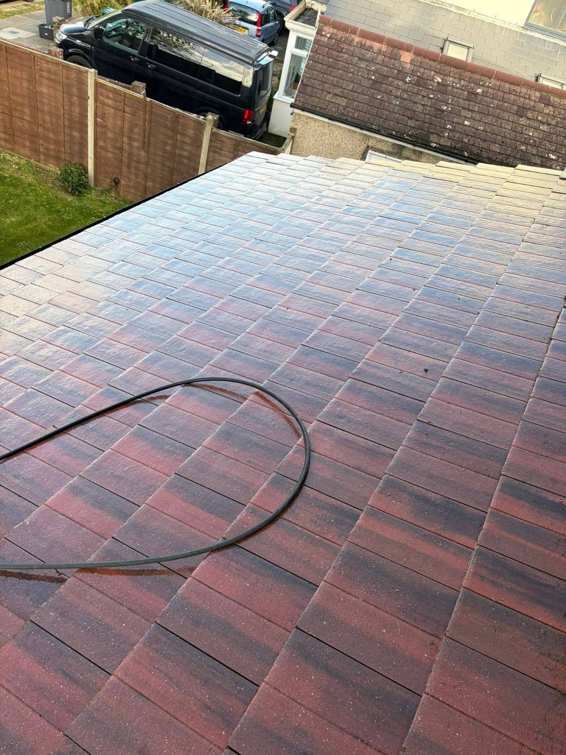 Roof cleaned and moss removed